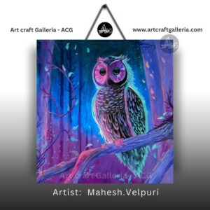 Owl Mixed Acrylic Paint