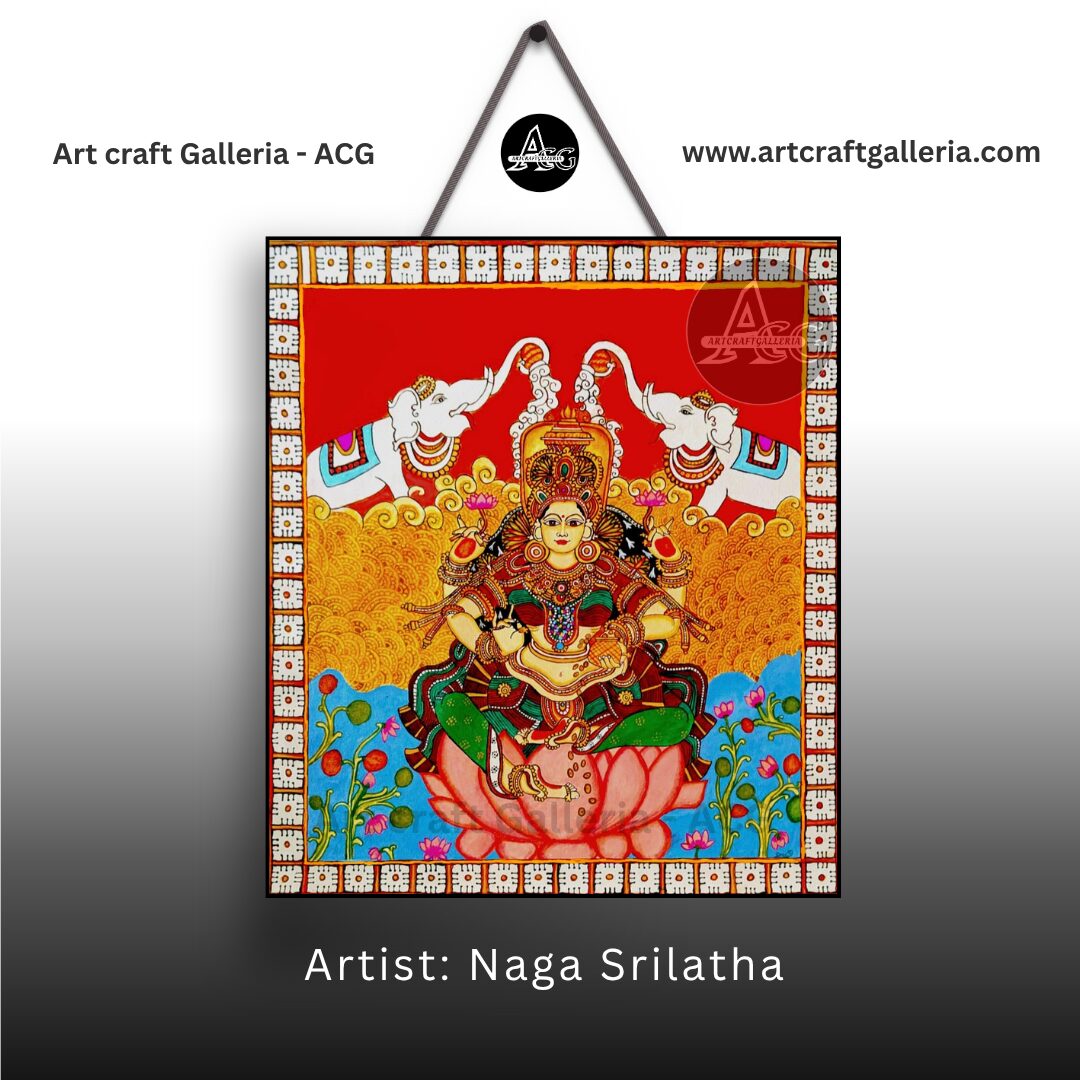 Maa Lakshmi Devi in Kerala Mural
